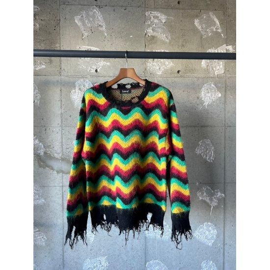 Lamrof 【ラムロフ】 Wave Mohair Knit Rasta (LM-24FW-KN01)