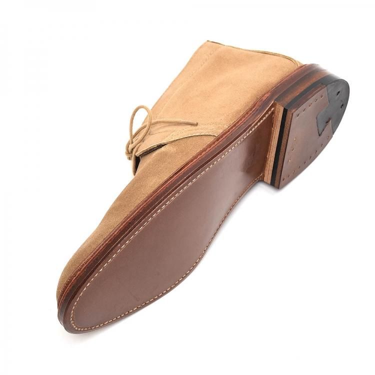 柔らかな履き味】オールデン 1494 アンラインドチャッカ スエード TAN