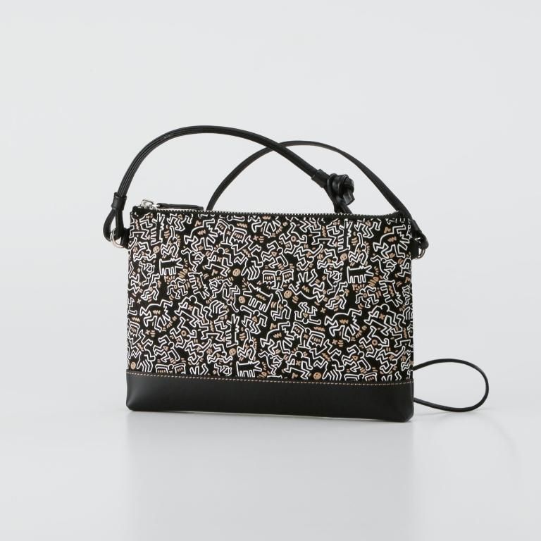 Keith Haring サコッシュ［Black×Keith Haring collection 2023］：印
