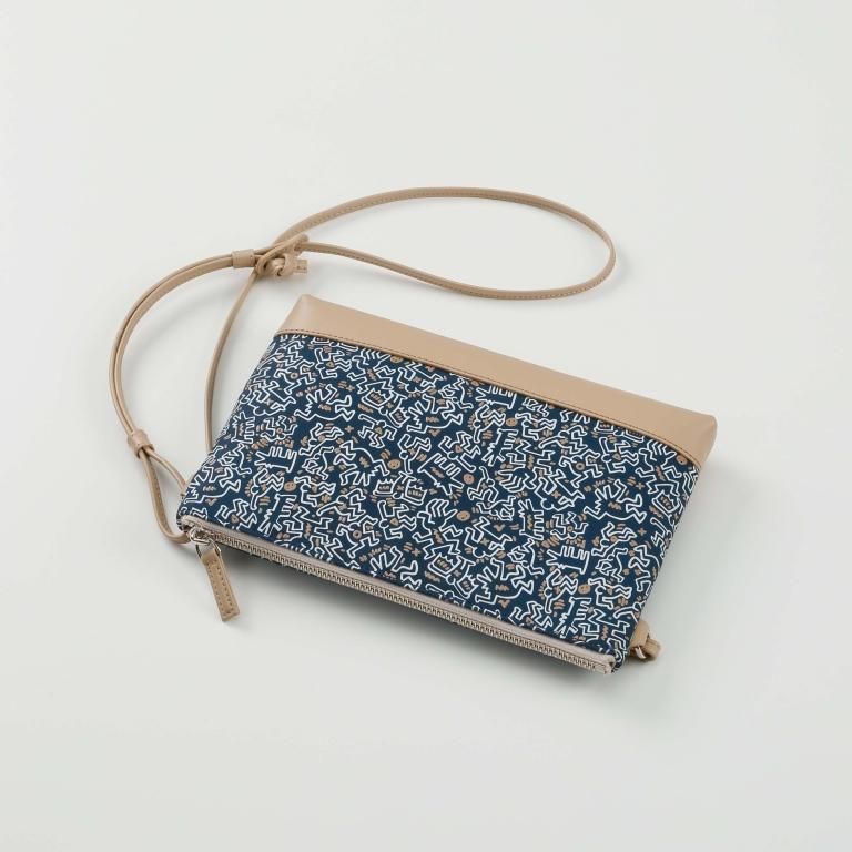 Keith Haring サコッシュ［Blue×Keith Haring collection 2023］：印傳