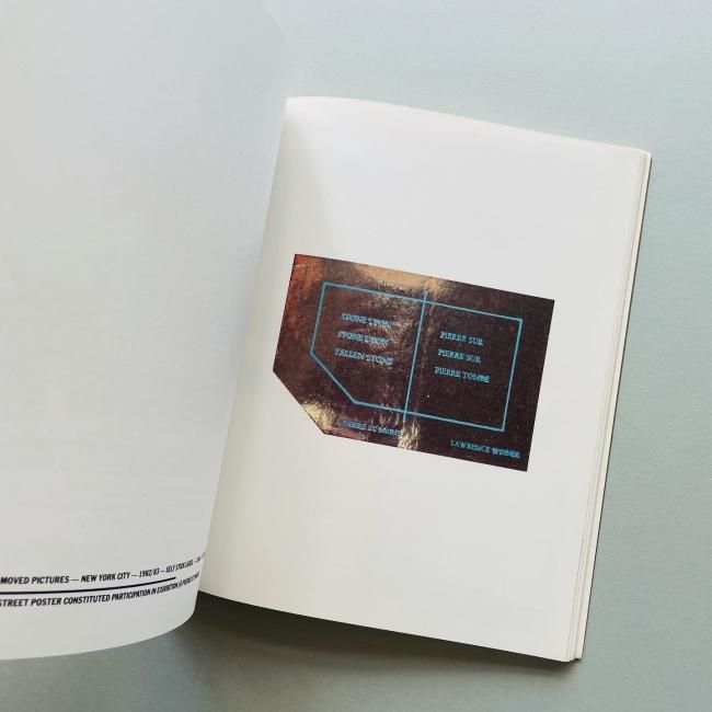 POSTERS NOVEMBER 1965-APRIL 1986｜Lawrence Weiner ローレンス