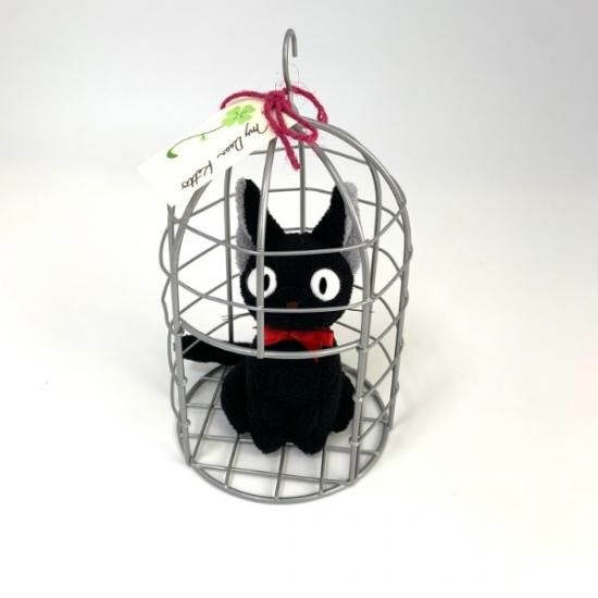 魔女の宅急便 ジジ おすましジジカゴ入り マスコット インテリア