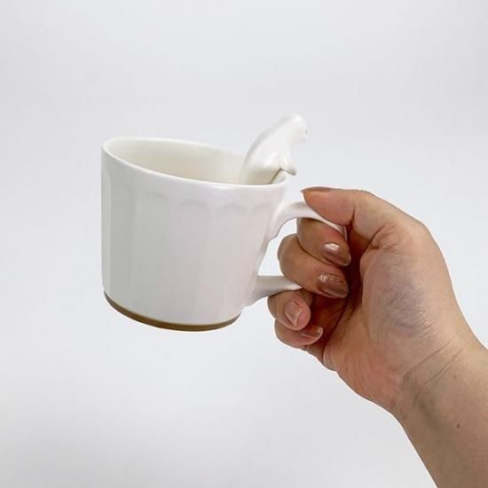 フィギュア付きマグ WHITE ZOO アザラシ マグカップ 食器 白