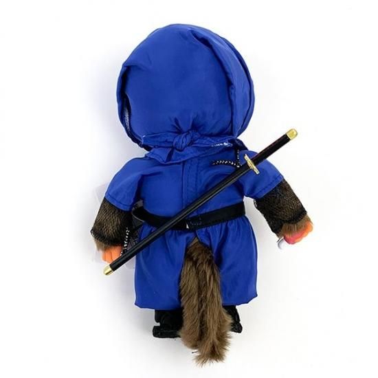 モンチッチ 忍者 ぬいぐるみ 和風 青