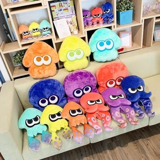 スプラトゥーン Splatoon3 イカ ライトブルー(M) ぬいぐるみ ALL STAR