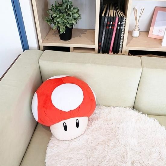 スーパーマリオブラザーズアイテムクッション スーパーキノコ 任天堂