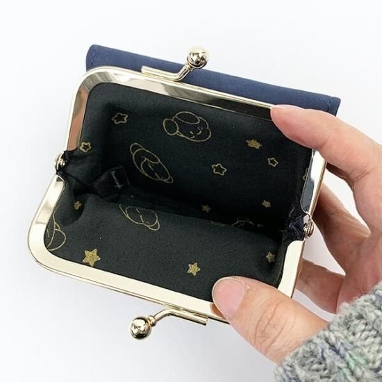 星のカービィ がま口財布 good sleep PUPUPU DREAMY ウォレット ネイビー