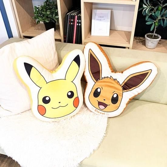 ポケットモンスター イーブイ もちもちフェイスクッション インテリア
