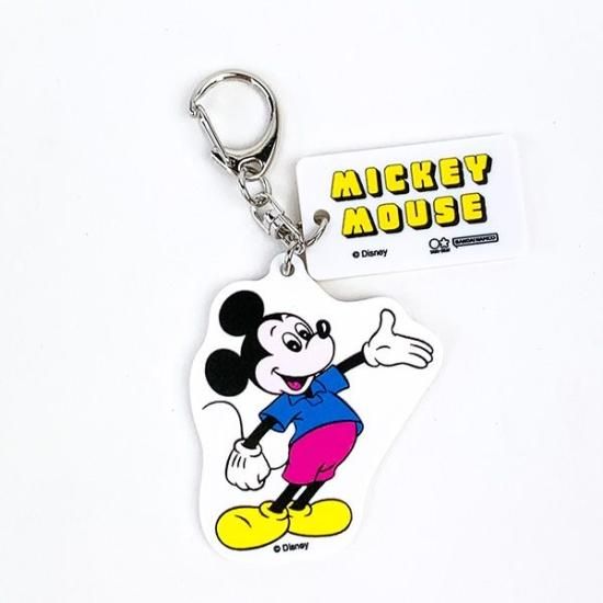 ディズニー ミッキー アクリルキーホルダー レトロアートコレクション