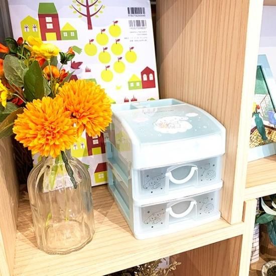 サンリオ シナモロール 2段チェスト 収納 整理整頓 インテリア ブルー