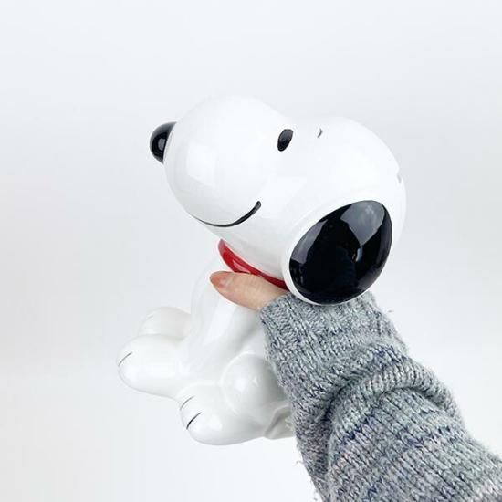 スヌーピー 貯金箱 大 インテリア フィギュア