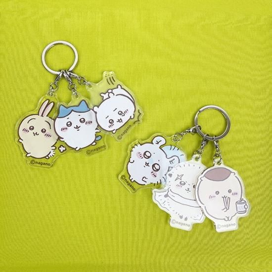 ちいかわ 3連アクリルチャーム (モモンガ・くりまんじゅう・ラッコ