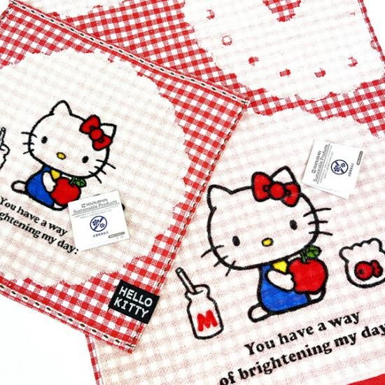 サンリオ ハローキティ セブンティーズ チェック ミニタオル サマー