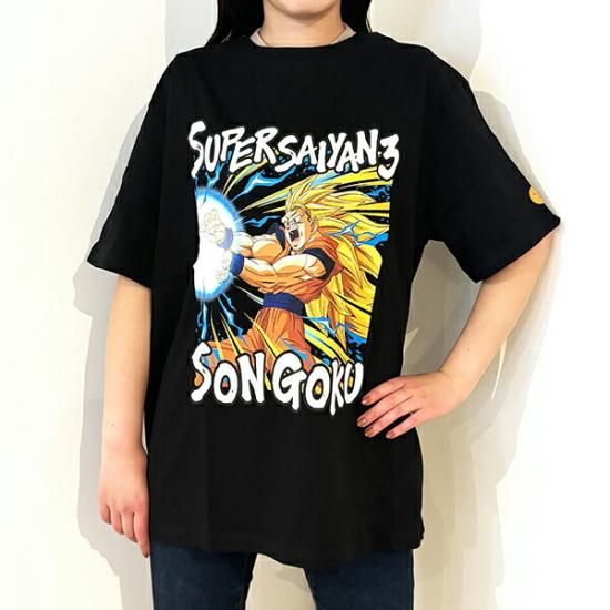 ドラゴンボール 超元気玉 Tシャツ(ブラック) 悟空 3Lサイズ アパレル