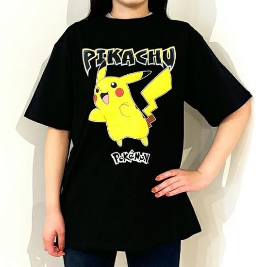 ポケットモンスター ピカチュウ ブラック Tシャツ LLサイズ アパレル