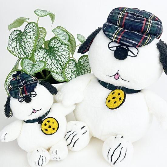 スヌーピー SNOOPY ぬいぐるみ S オラフ チェック インテリア 人形