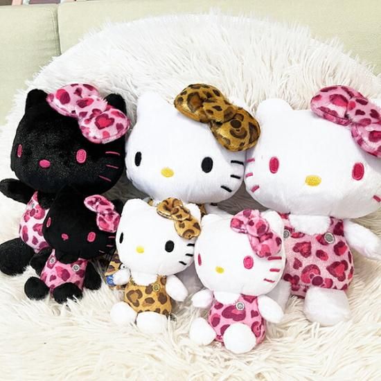 サンリオ ハローキティ ヒョウ柄 ピンク ボールチェーンマスコット