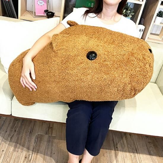 カピバラさん もふっと等身大 ぬいぐるみ ブラウン 特大