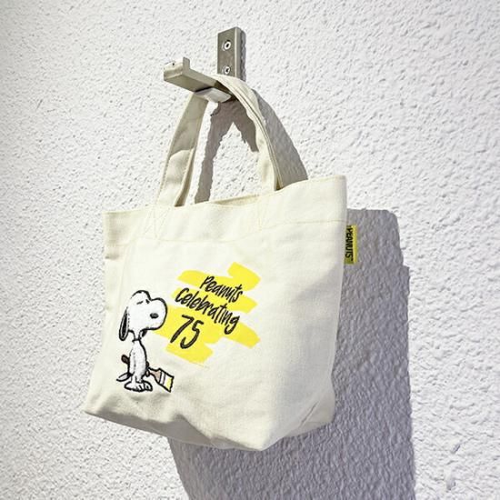 スヌーピー 75th セレブレーション サガラミニトート トートバッグ