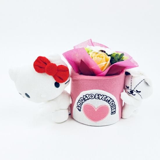 サンリオ サンリオ ハローキティ お花付きぬいぐるみポット ギフト