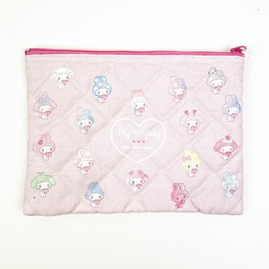 サンリオ マイメロディ 50th キルティングポーチ(集合) 日本製 Sanrio
