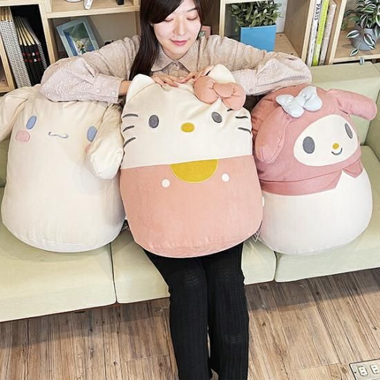 サンリオ マイメロディ くつろぎマイメロ ビーズクッション 大きい