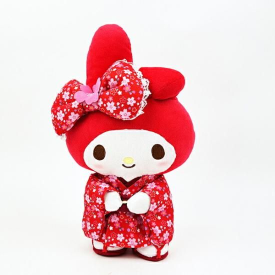 サンリオ マイメロディ 桜着物 M ぬいぐるみ レッド