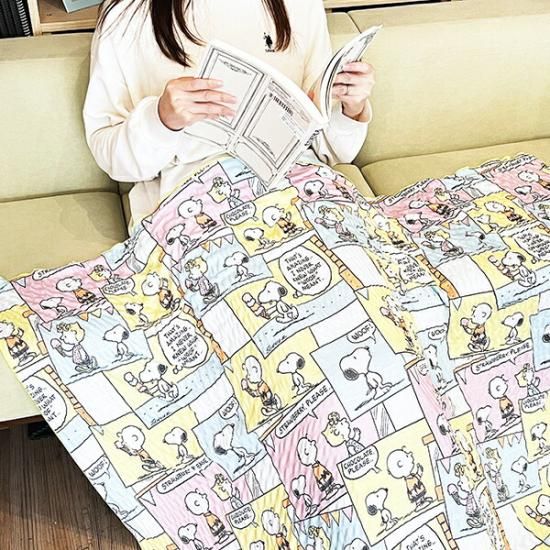 スヌーピー Ice Cream comics クールハーフケット イエロー ひんやり