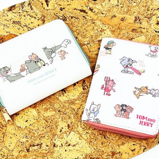 トムとジェリー コンパクトマルチポーチ (グリーン)