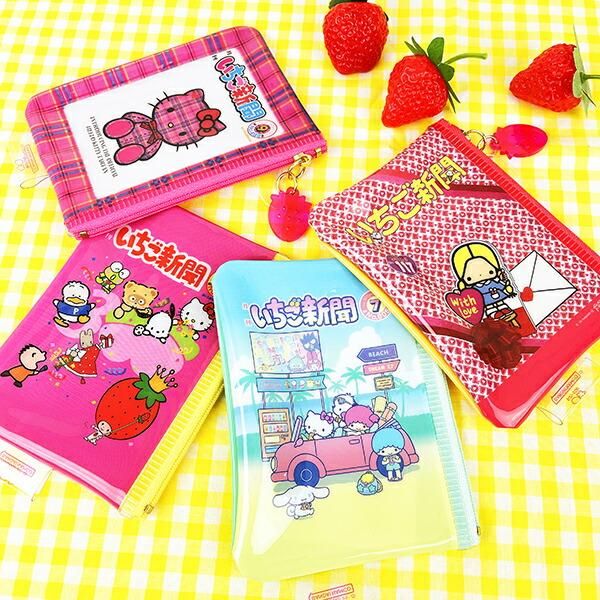 サンリオ いちご新聞50th ミニポーチ(1980) Sanrio