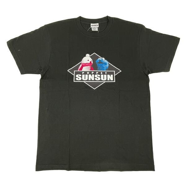 パペットスンスン ひしがた Tシャツ(L) ブラック アパレル