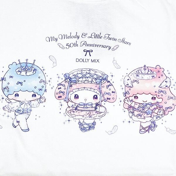 サンリオ マイメロディ&キキララ 50th×DOLLY MIX Tシャツ(M) ホワイト