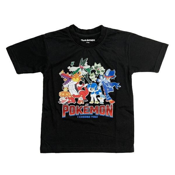 ポケットモンスター Tシャツ(120cm) 御三家集合 ブラック キッズ