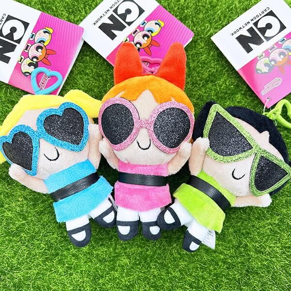 パワーパフガールズ バブルス ぬいぐるみキーリング サングラスver