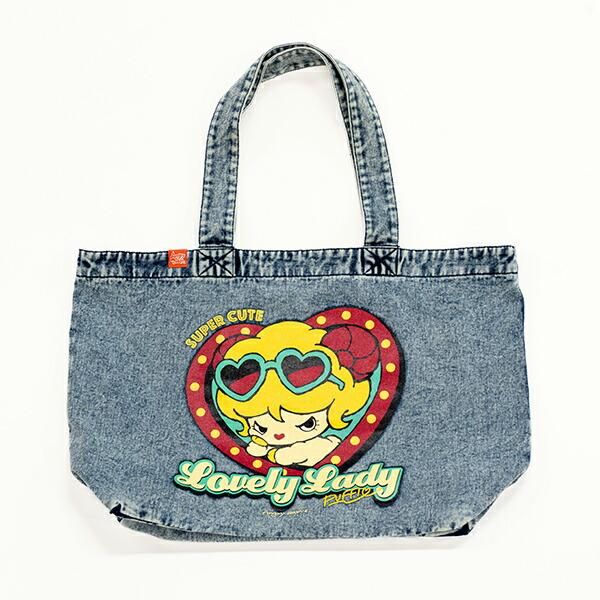 AngryBabyz アングリーベイビーズ デニムトート ハートパフィー バッグ