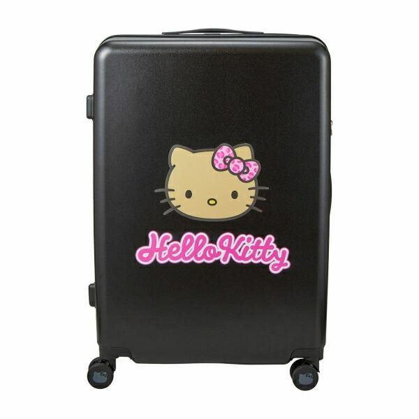 サンリオ 日焼け キティ スーツケース 83L (ブラック) キャリーケース