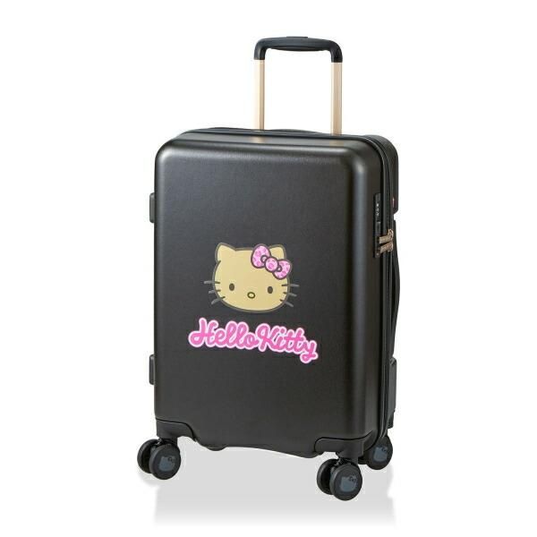 サンリオ 日焼け キティ スーツケース 33L (ブラック) キャリーケース