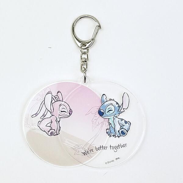 ディズニー スティッチ＆エンジェル 水彩 スライドアクリル