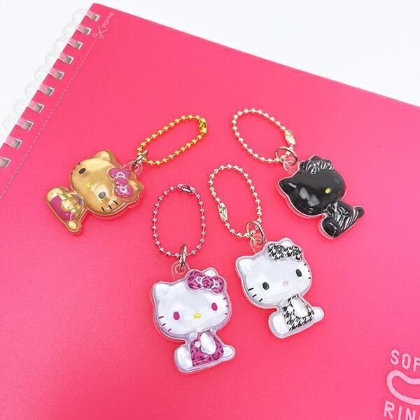 サンリオ ハローキティ 千鳥格子(ブラック) ぷっくりったいプチボール