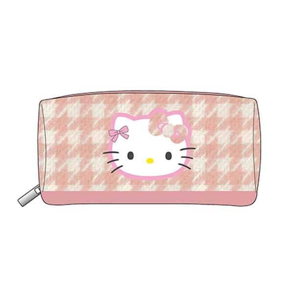 サンリオ ハローキティ 千鳥格子シリーズ スクエアポーチ ピンク 平成