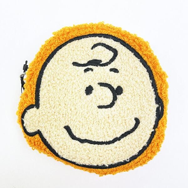 スヌーピー チャーリーブラウン ダイカットさがらポーチ オレンジ SNOOPY