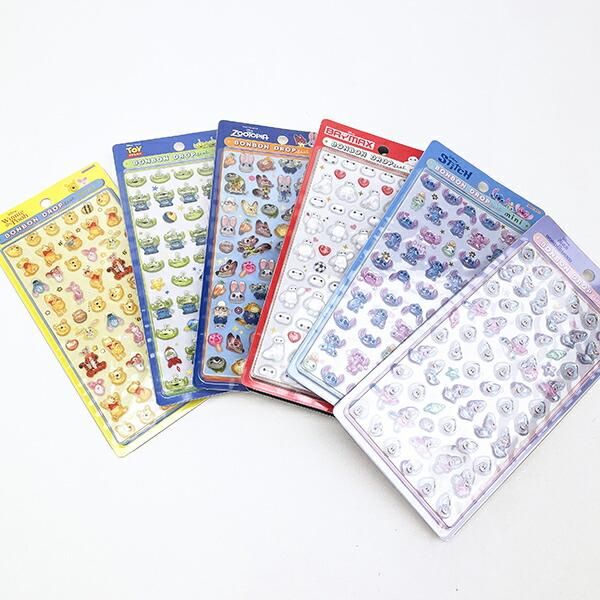 カラーミー限定】 ディズニー スティッチ ボンボンドロップシールミニ