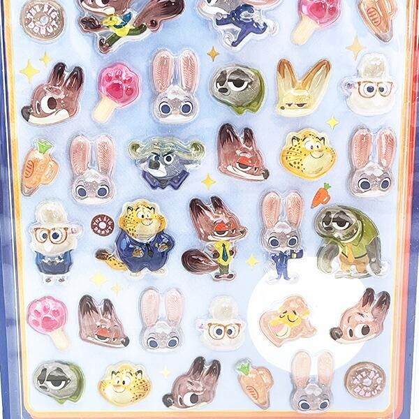 カラーミー限定】 ディズニー ズートピア ボンボンドロップシールミニ