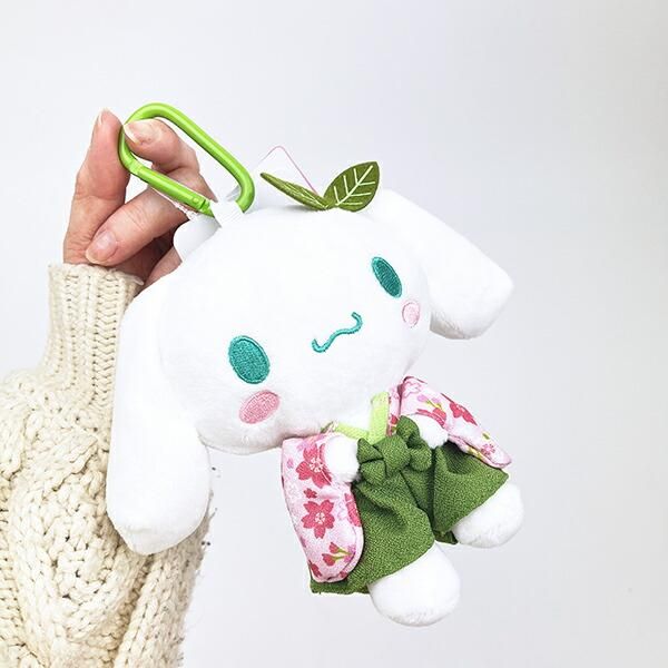 サンリオ シナモロール ぬいぐるみエコバッグ 抹茶着物シリーズ