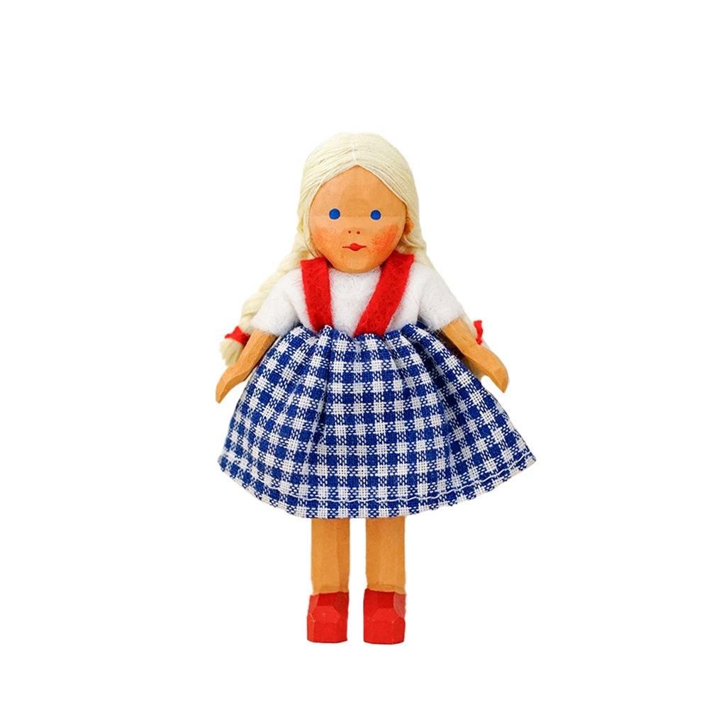 ハーン 女の子 |ドイツの ドールハウス人形 - 木のおもちゃのお店 りぷか