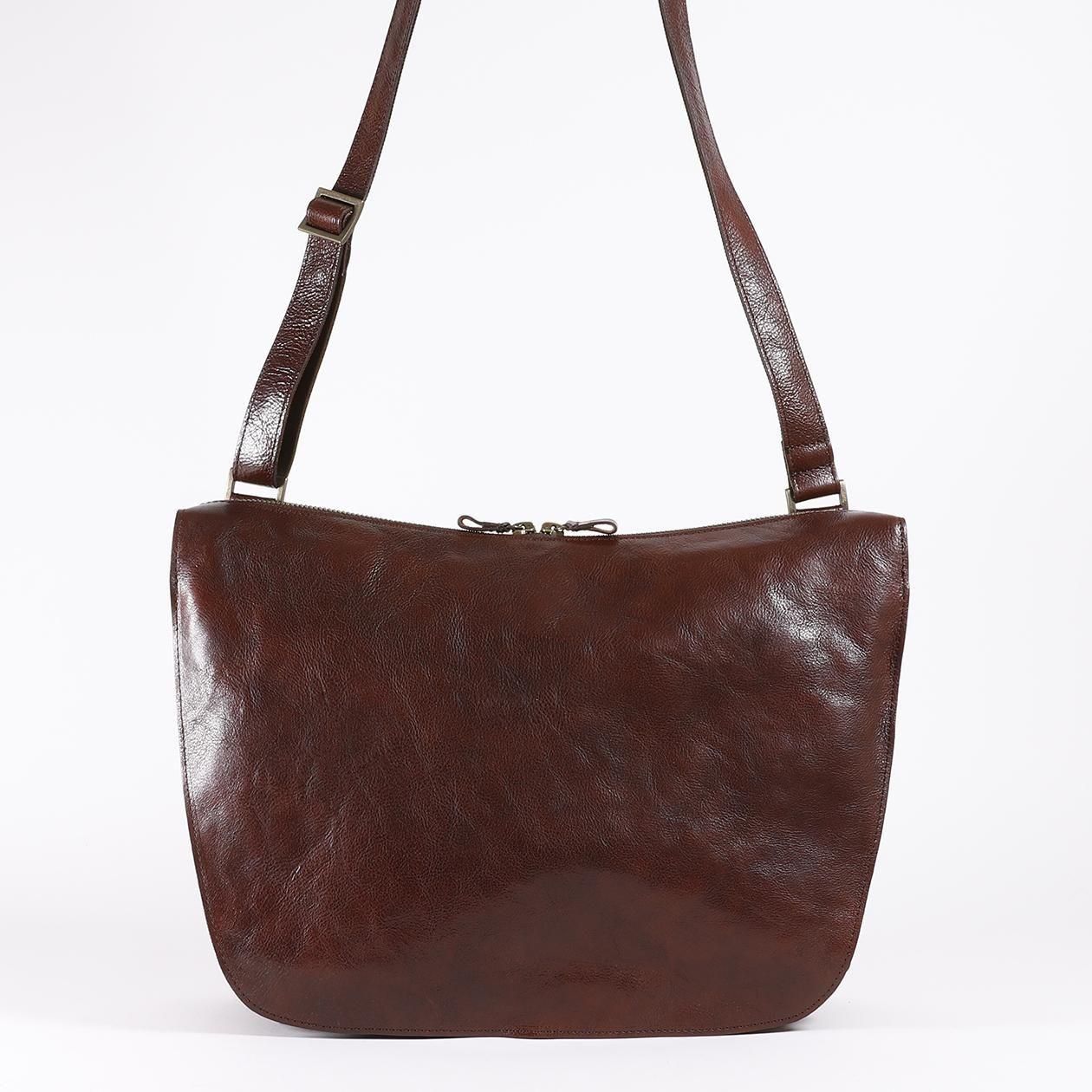 本革ナイロンコンビ ショルダーバッグ大サイズ | 6529R - B.stuff