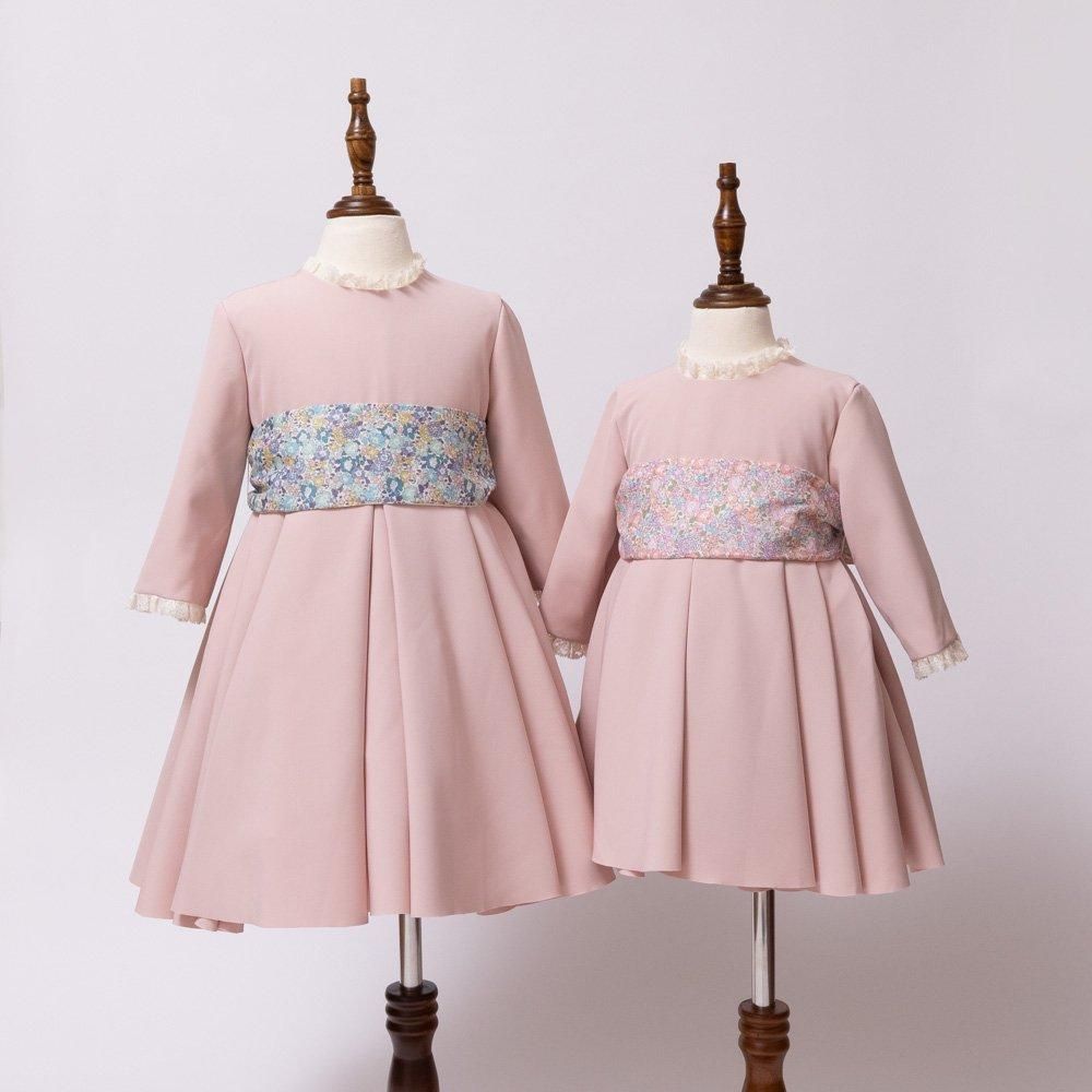 Amaia Kids - Melanie dress - Liberty sash アマイアキッズ
