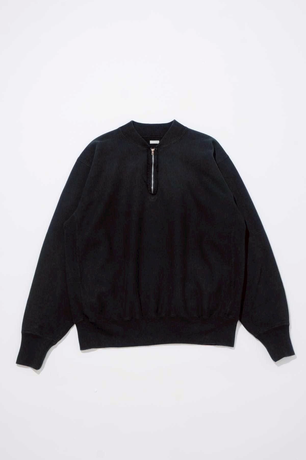 A.PRESSE / Vintage Half Zip Rib Collar Sweatshirt（26SAP-05-11