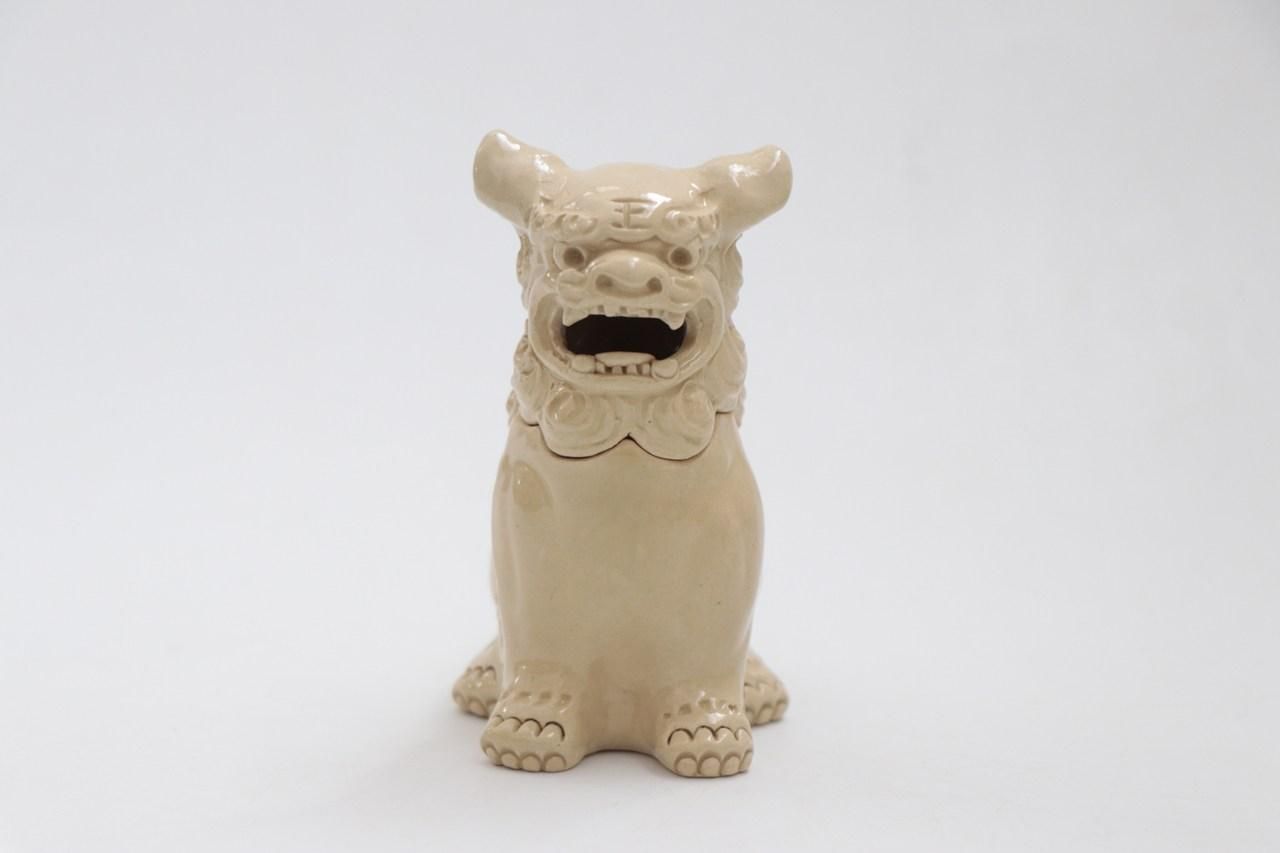 陶器製獅子香炉 約10cm 陶器製獅子香炉 約10cm 陶器製獅子香炉 約10cm