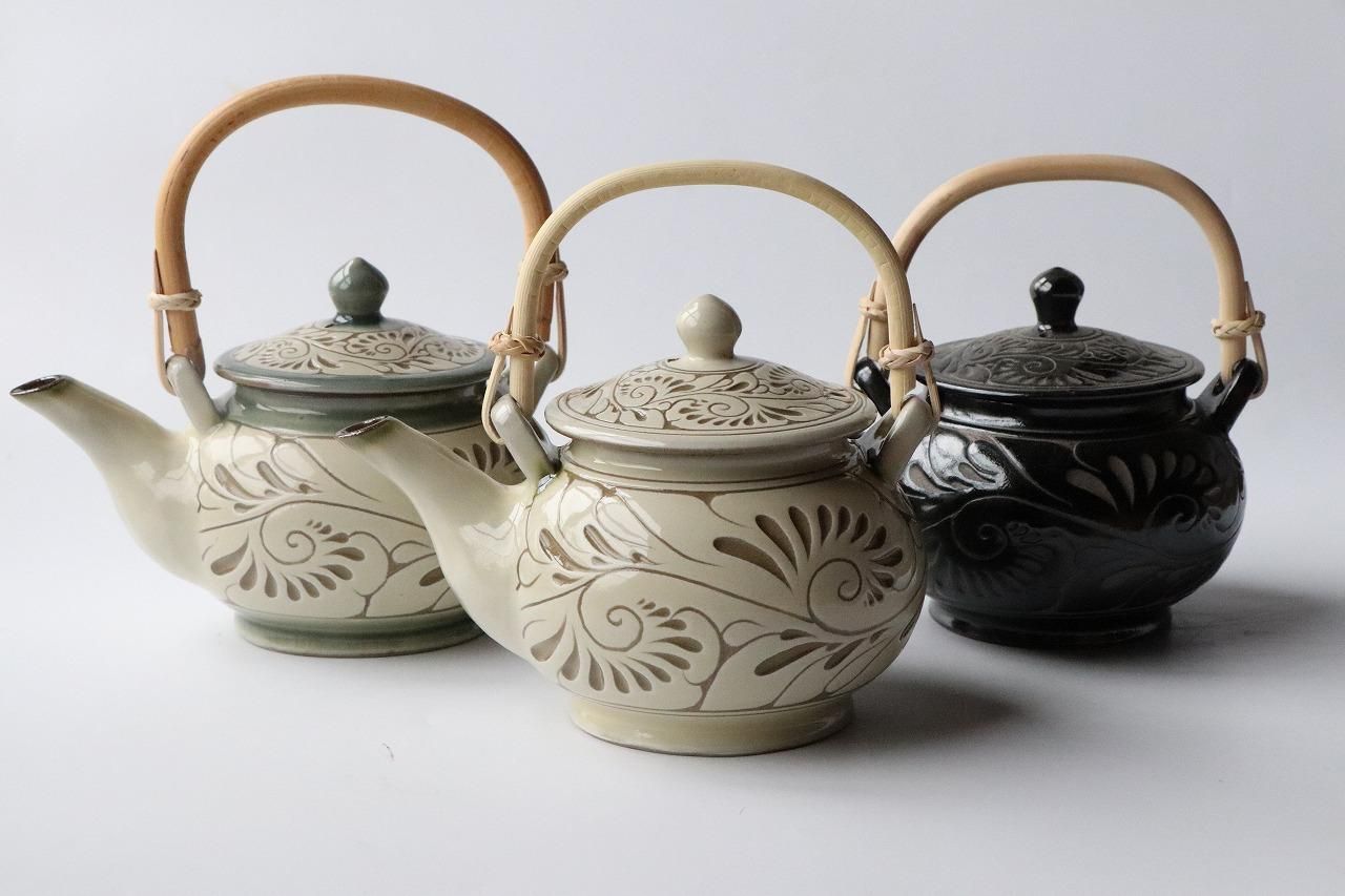 急須 | ぽってりデザイン - 育陶園 やちむんの窯元｜沖縄の陶器 和食器